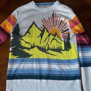 kavu sweater with mountains